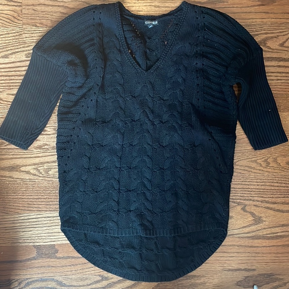 Express Black Knit Sweater XS